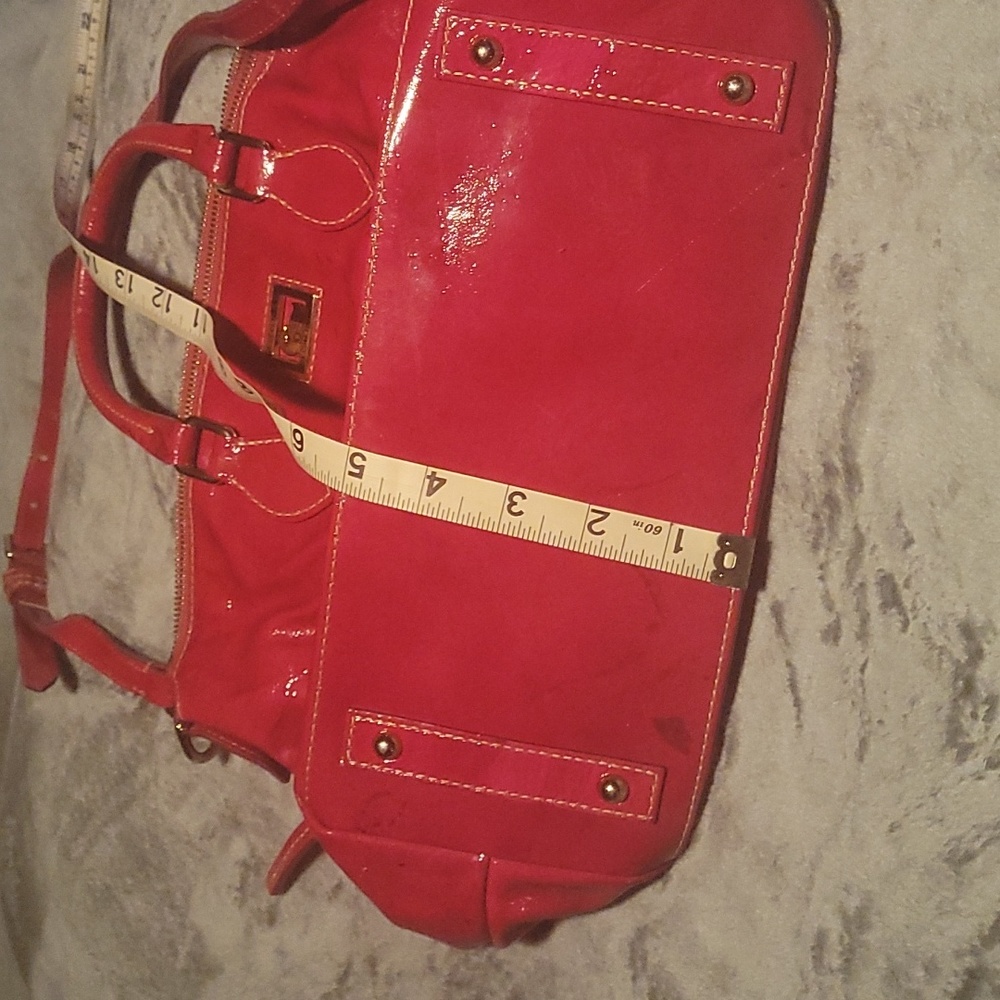 Dooney & Bourke Fuchsia Patent Leather Handbag - Picture 15 of 16